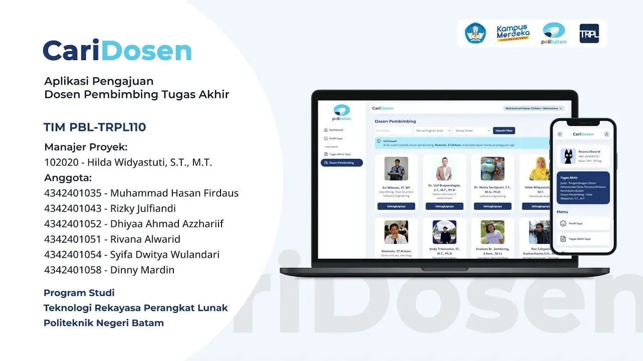 Aplikasi Pengajuan Dosen Pembimbing Tugas Akhir